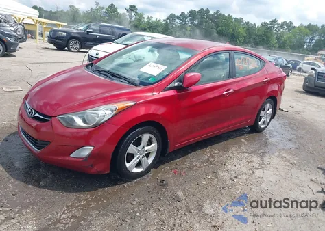 2012 Hyundai Elantra Gls (Ulsan Plant) из США, поврежденный, VIN KMHDH4AEXCU439873